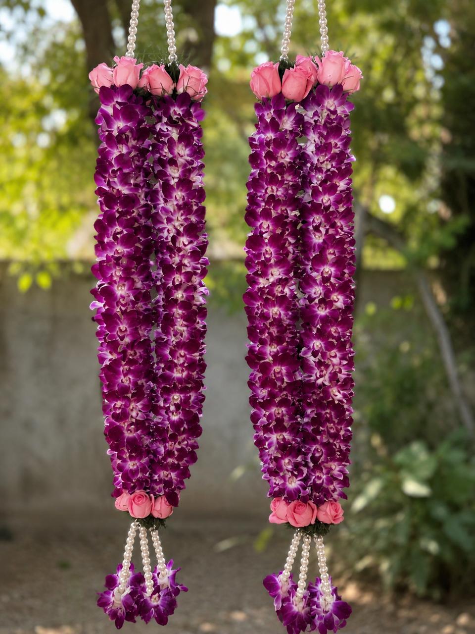 Purple Orchid Varmala 2500
